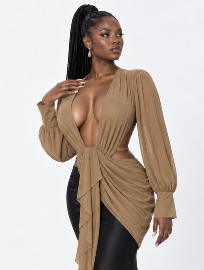 Draped Goddess Maxi Set