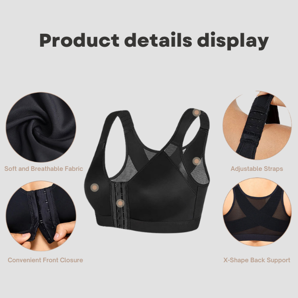 Soft X-shaped Back Posture Bra