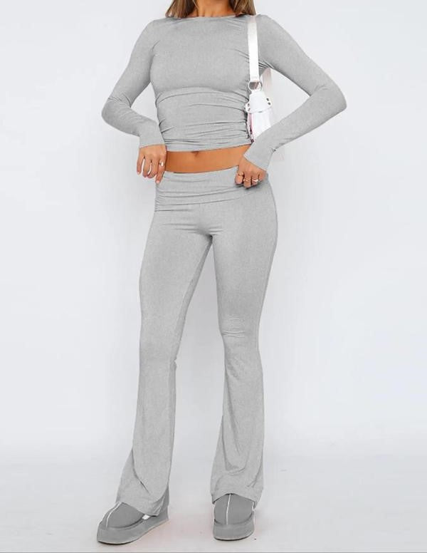 Chic Crop & Flare Set