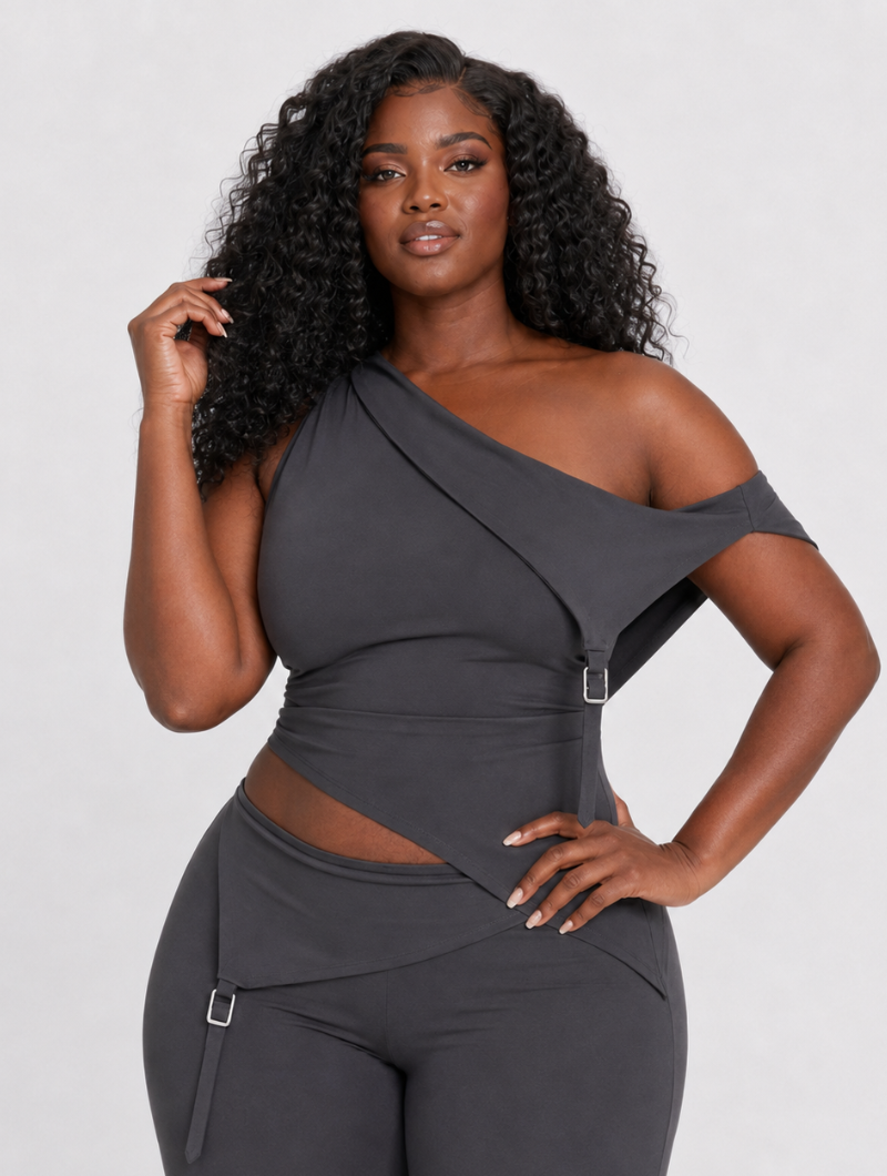 Charcoal Cutout Two Piece (Pre-Order)