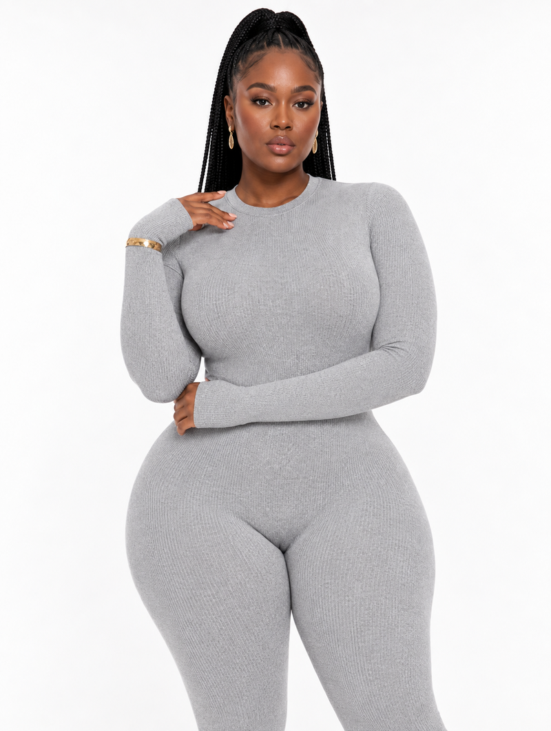 Second Skin Ribbed Jumpsuit