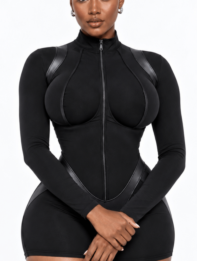 Hourglass Sculpt Zip Romper