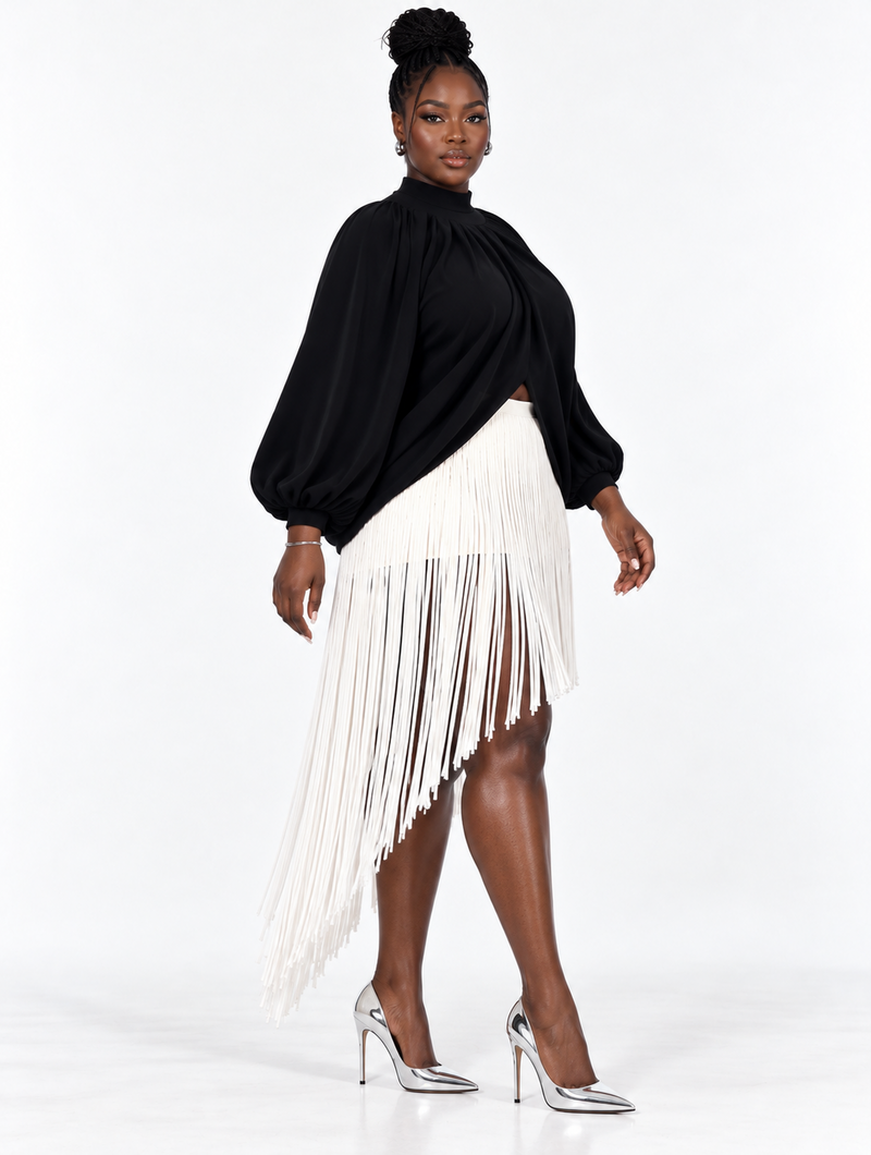 Noir Contrast Fringe Set