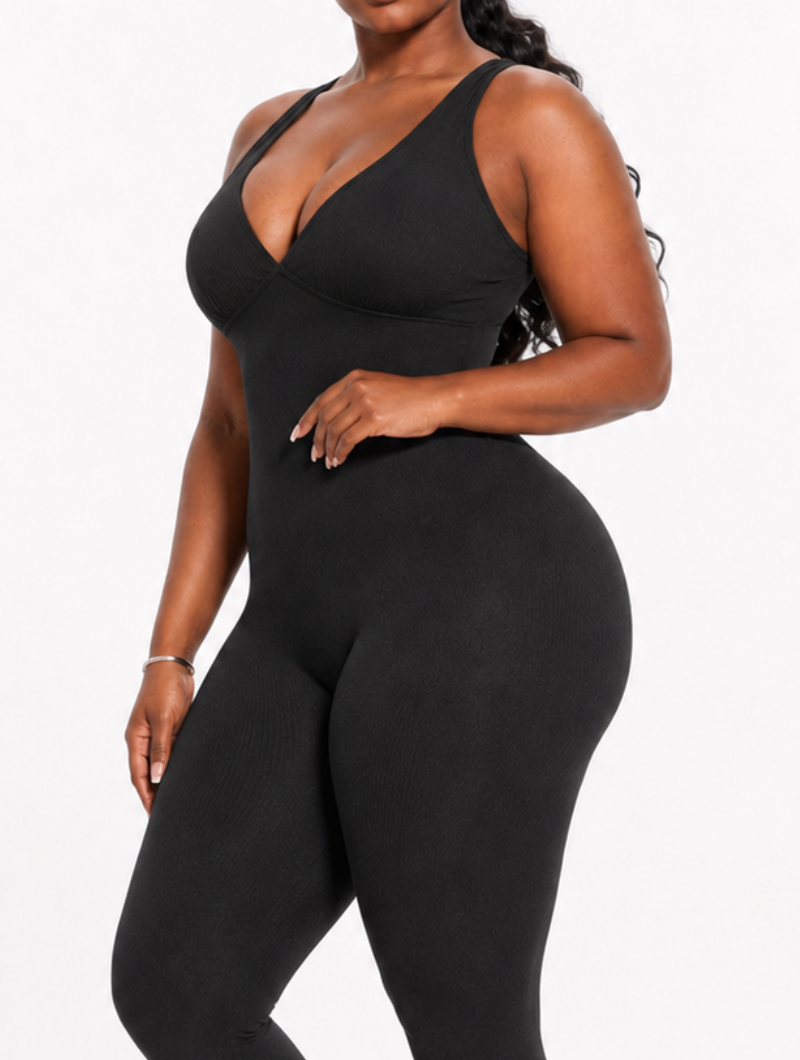 Sculpt Plunge Jumpsuit