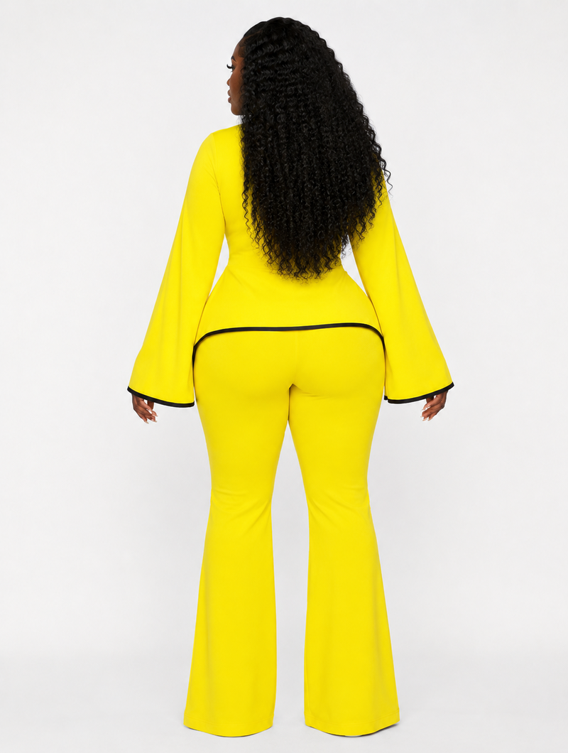 Yellow Bell Pant Set