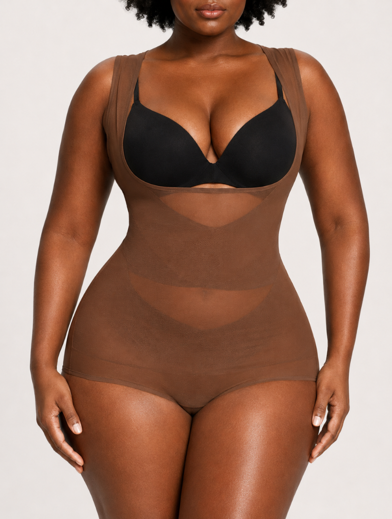 Open Bust Shaper Bodysuit