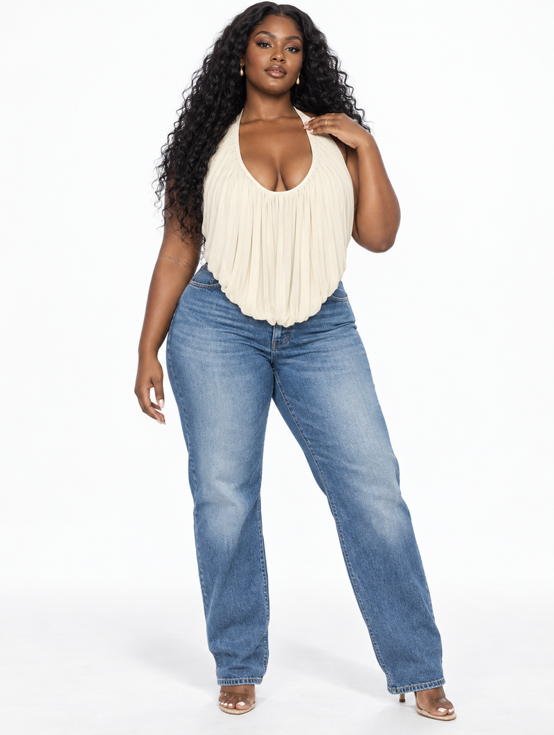 Chain Backless Halter Top (Pre-Order)