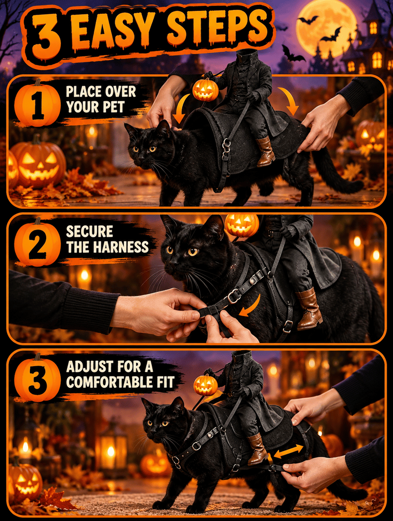 Headless Rider Pet Costume