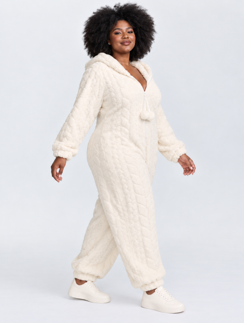 Cloud Cable Plush Onesie