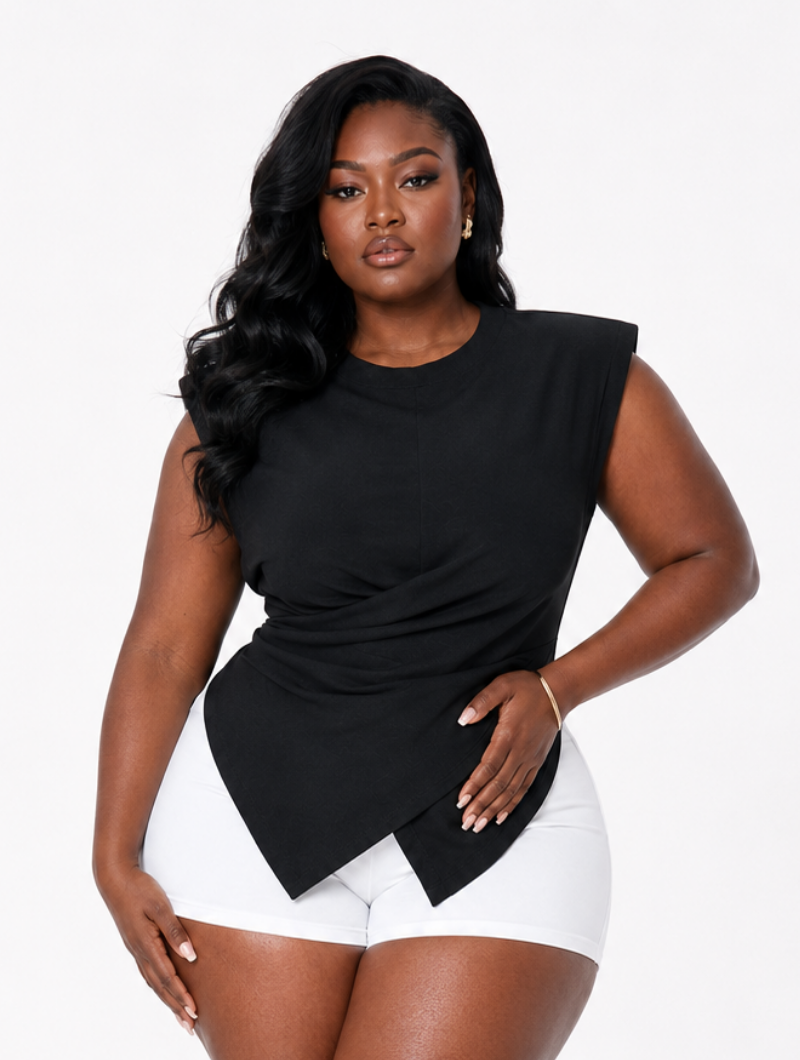 Cross Wrap Tie Top