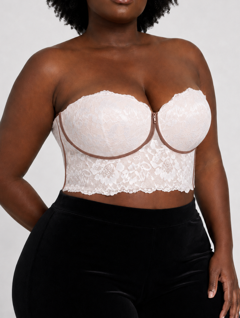 Strapless Lace Corset Bustier (Pre-Order)