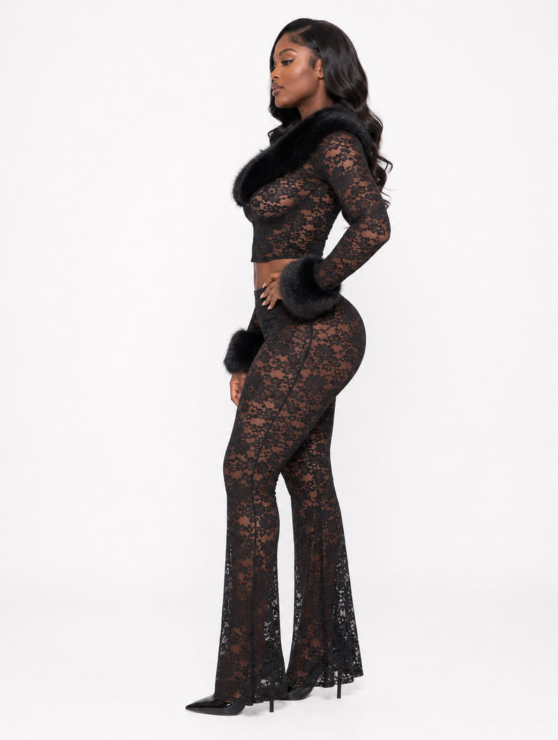 Sultry Fur Flare Set