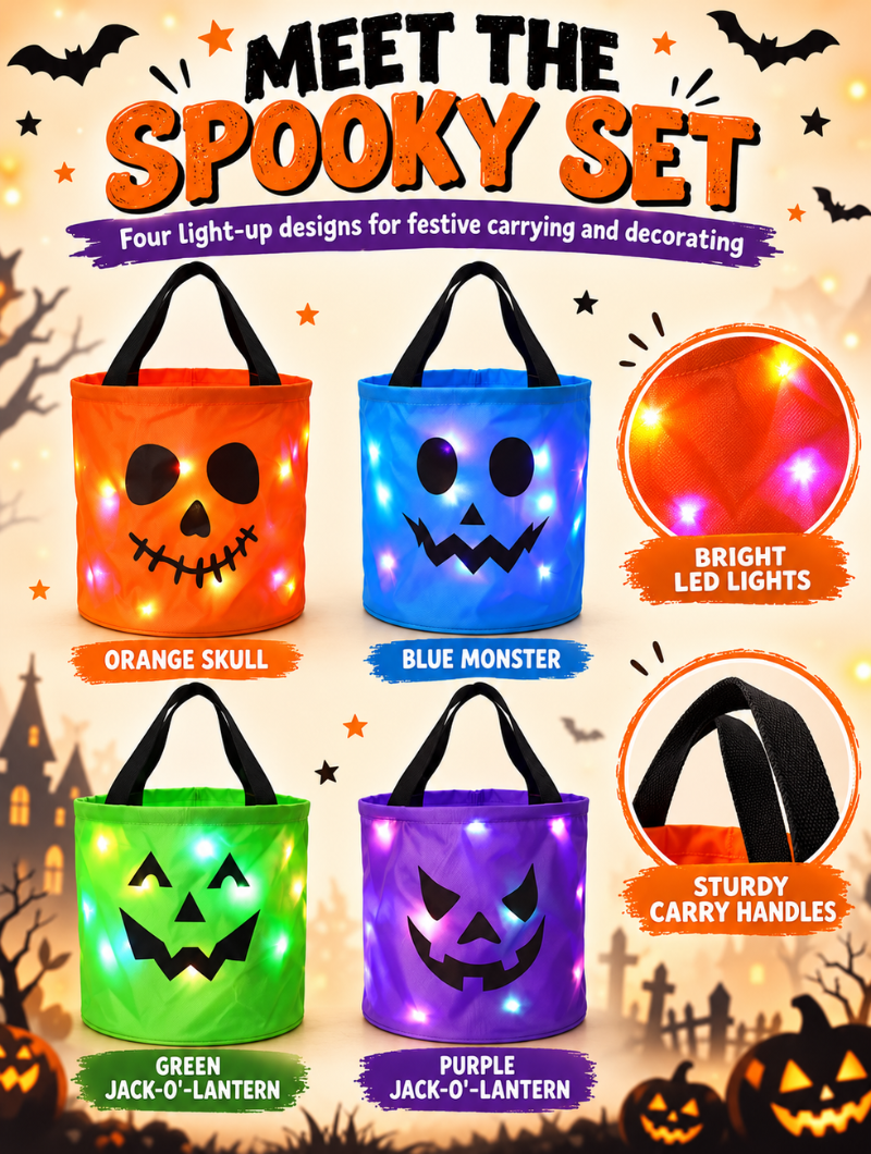 Spooky Glow Candy Bucket