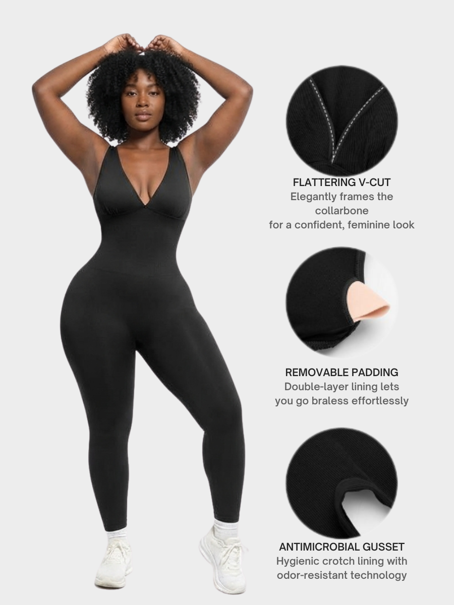 Deep V Sculpting Bodysuit