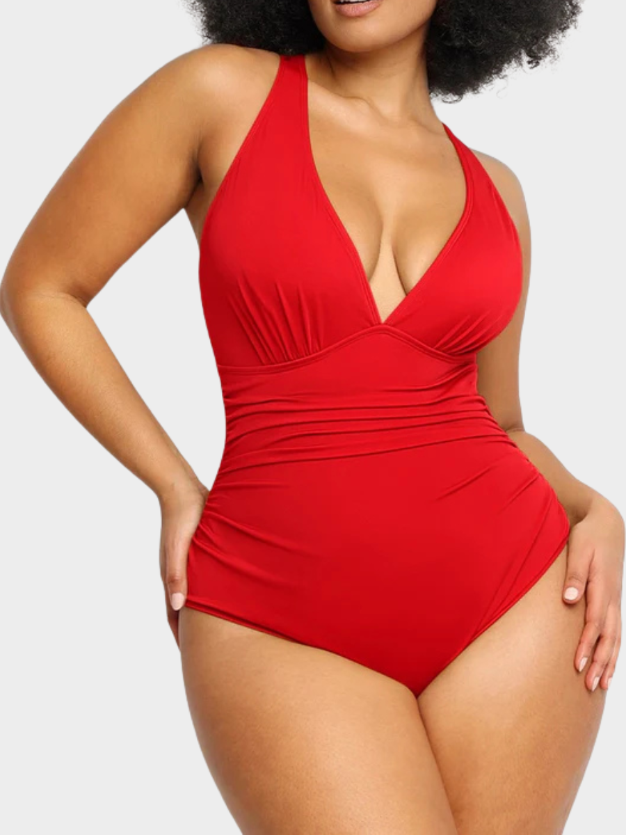 Smart Sculpt Plunge Cutout Swimsuit
