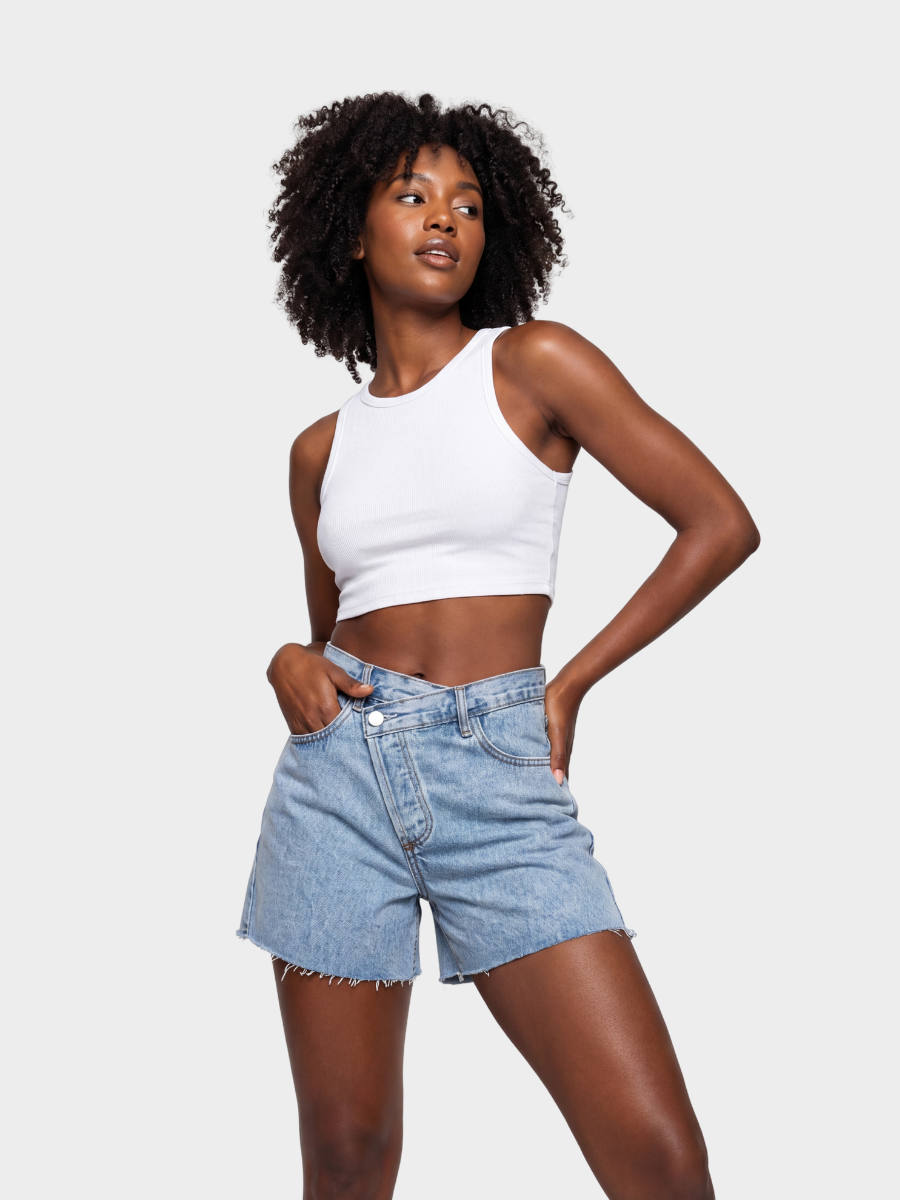 Crossover Ripped Shorts