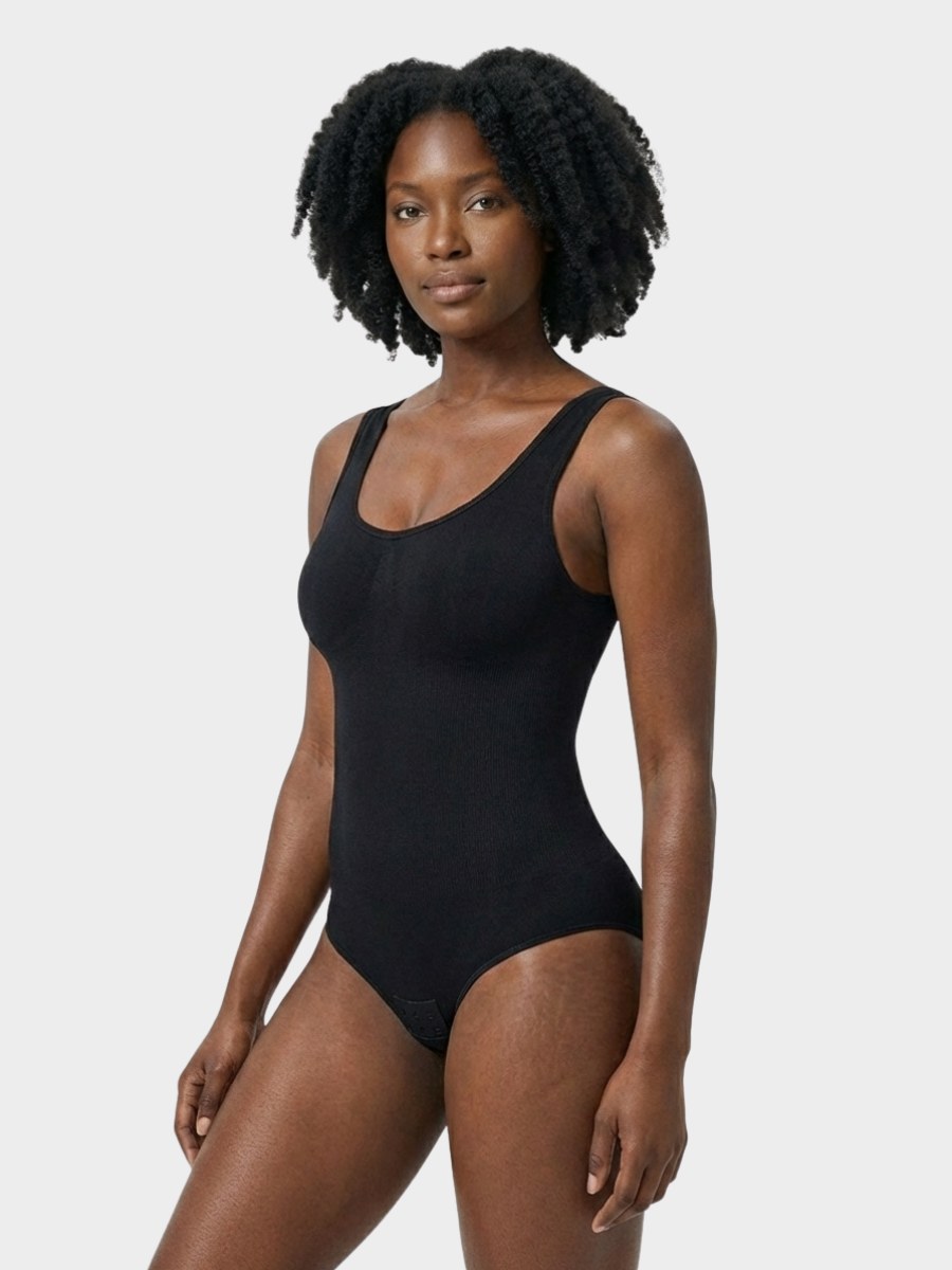 Women Seamless Round Neck Tummy Control Bodysuit
