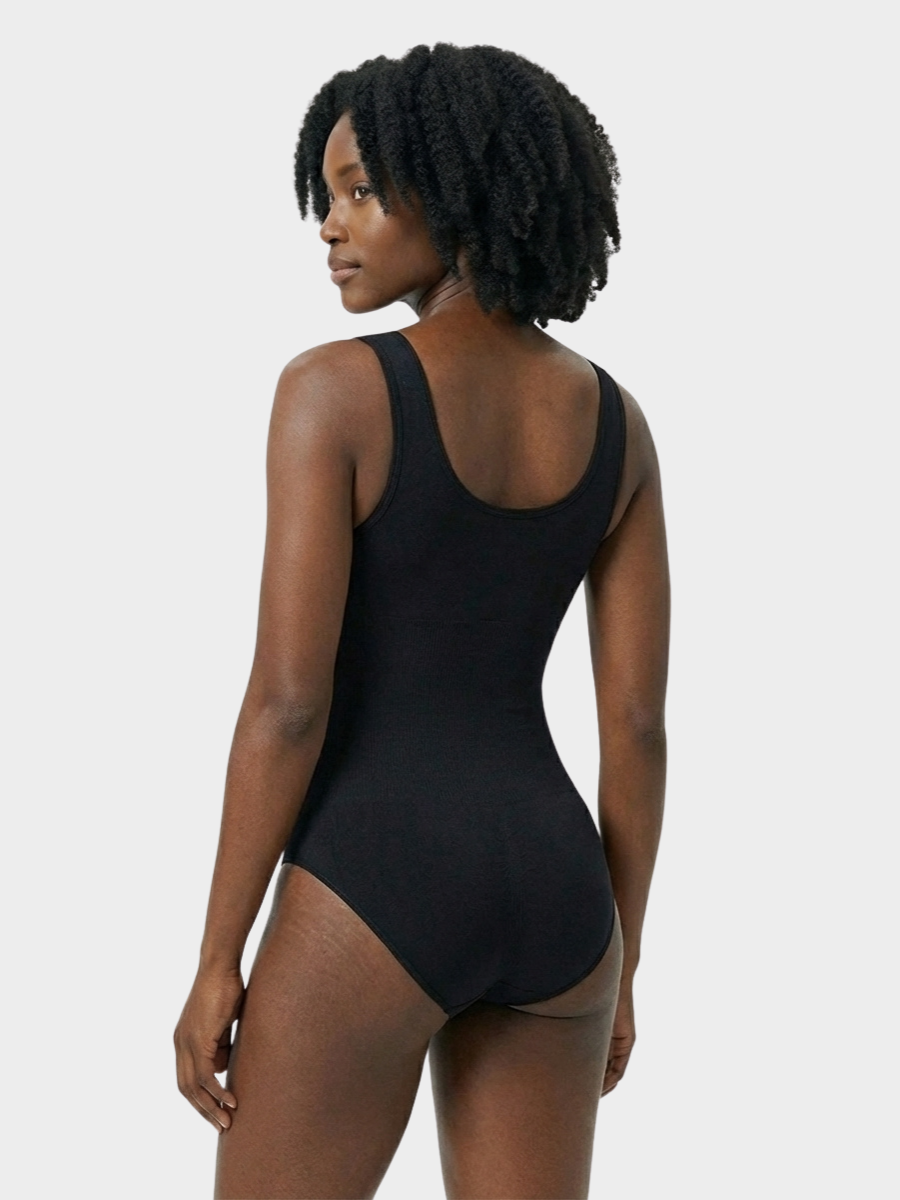 Women Seamless Round Neck Tummy Control Bodysuit