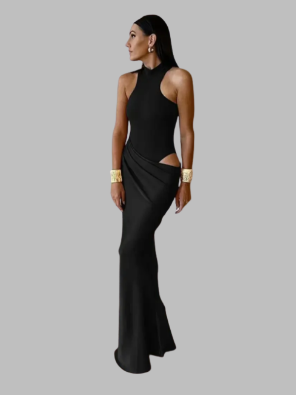 Backless Slit Bodycon Dress