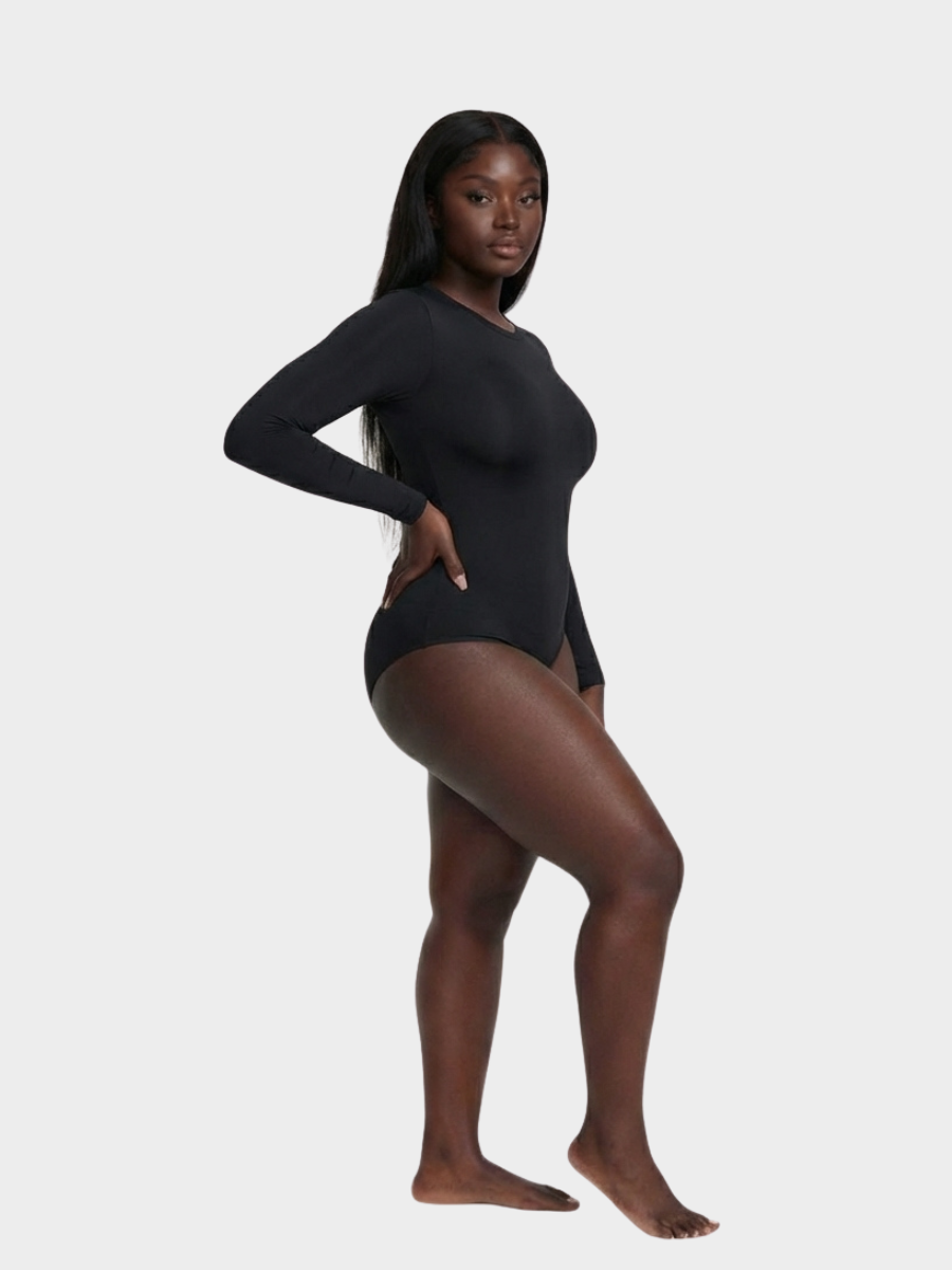 Seamless Long-Sleeve Shaping Bodysuit
