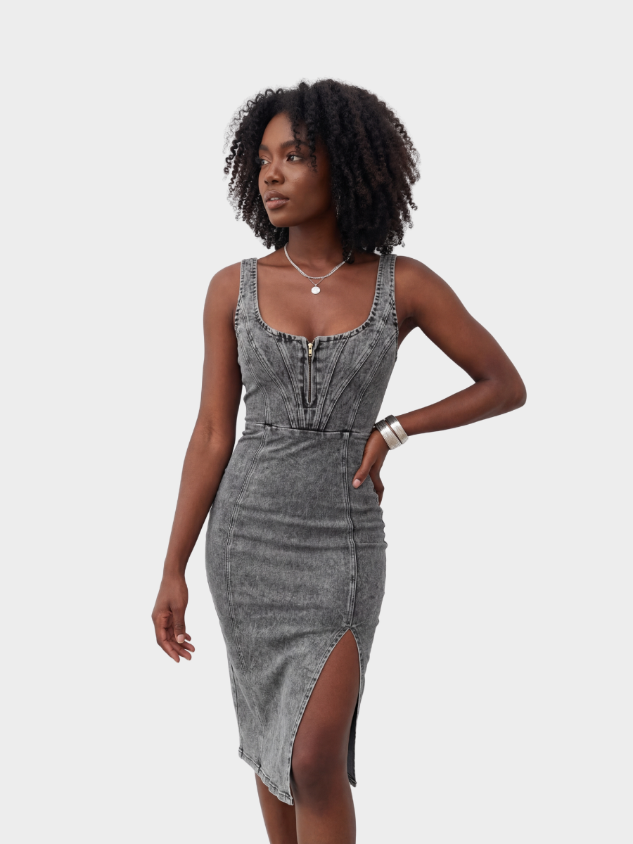 Side Slit Bodycon Dress