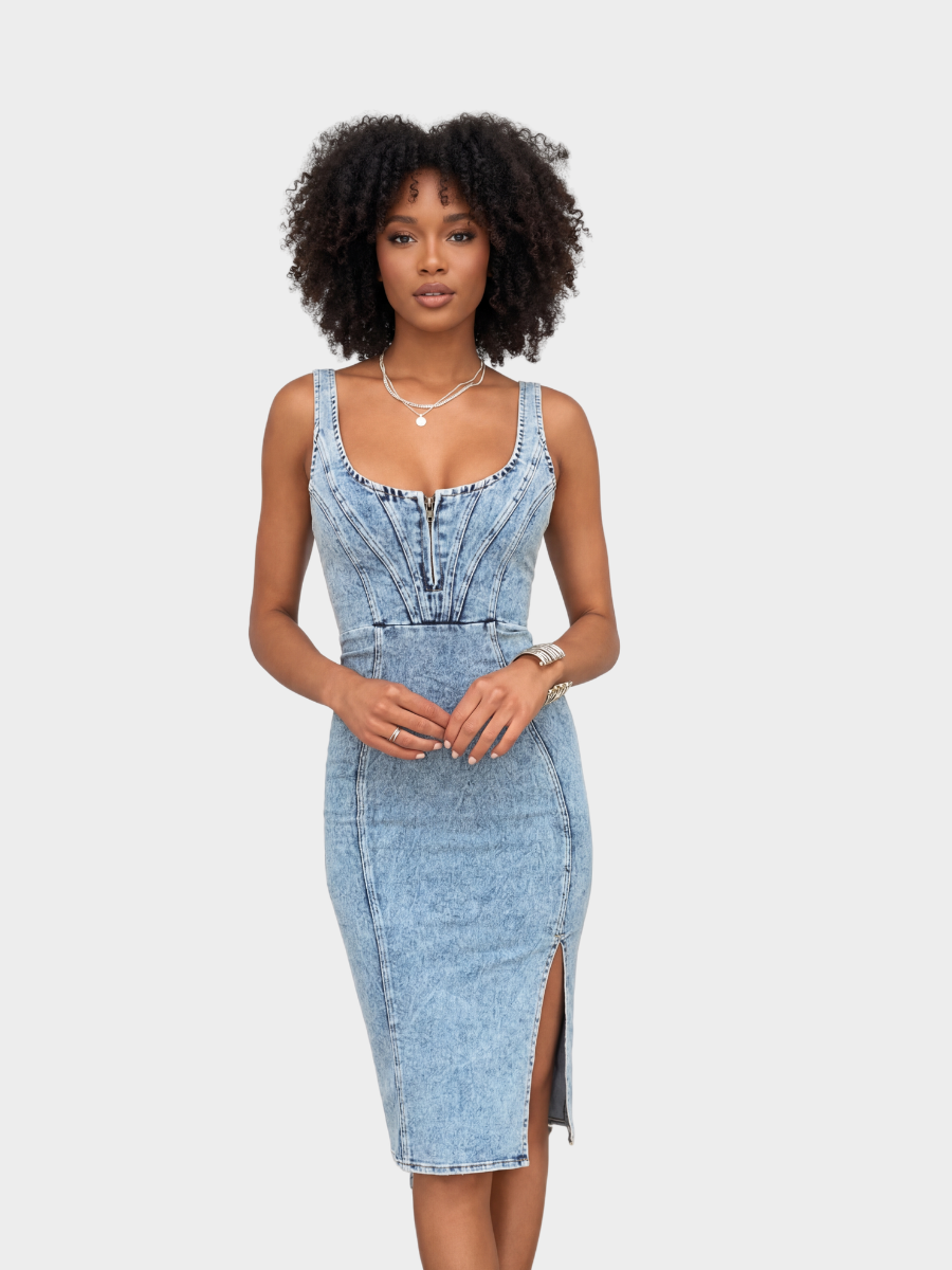 Side Slit Bodycon Dress