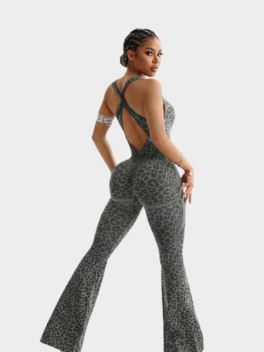 Leopard Flared Bodysuit