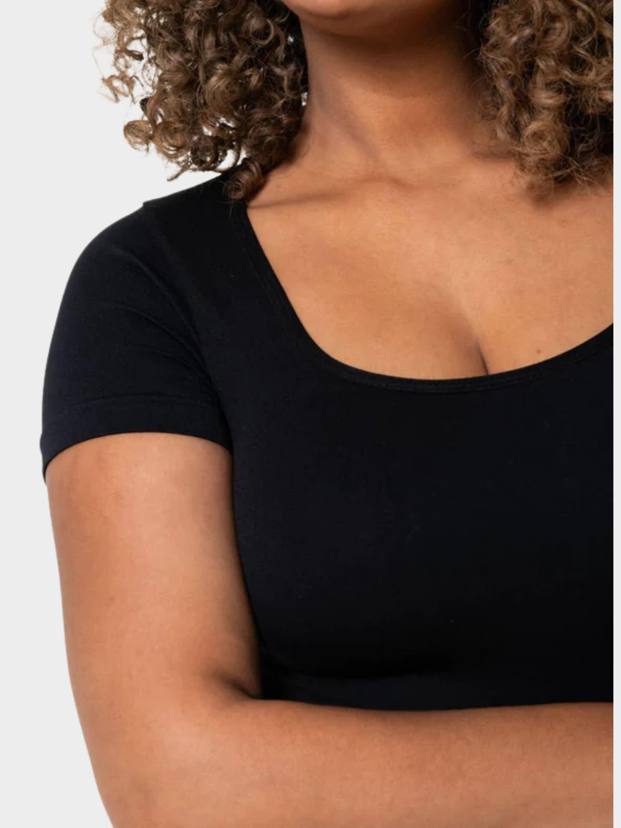 Body de cuello cuadrado con ajuste impecable