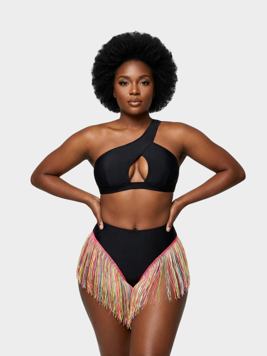 Fringe Hem Bikini Set