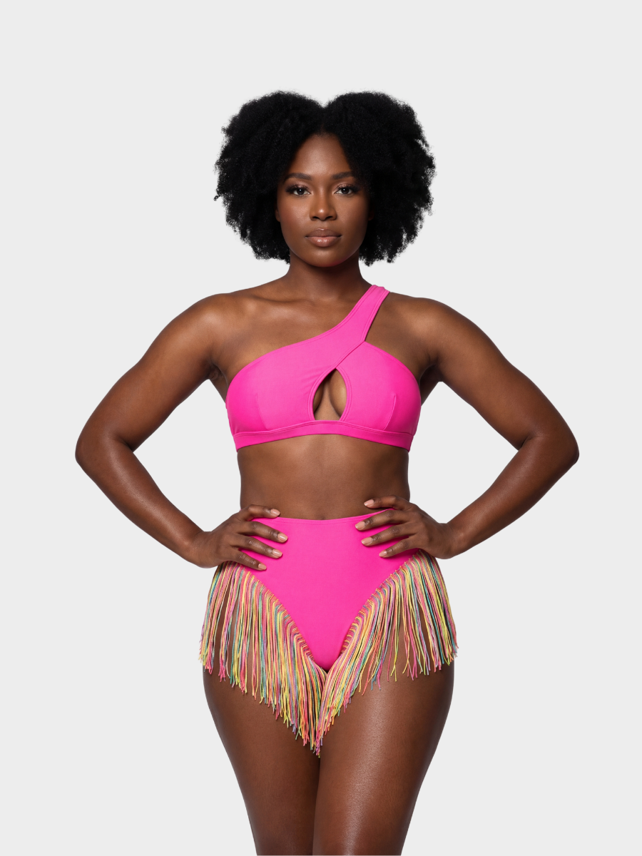 Fringe Hem Bikini Set