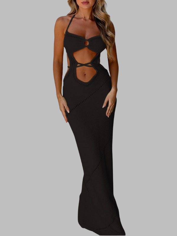Cutout Knit Maxi Dress