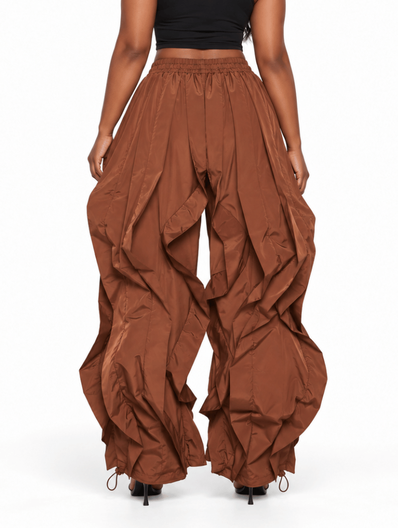 Tiered Wave Wide Pants