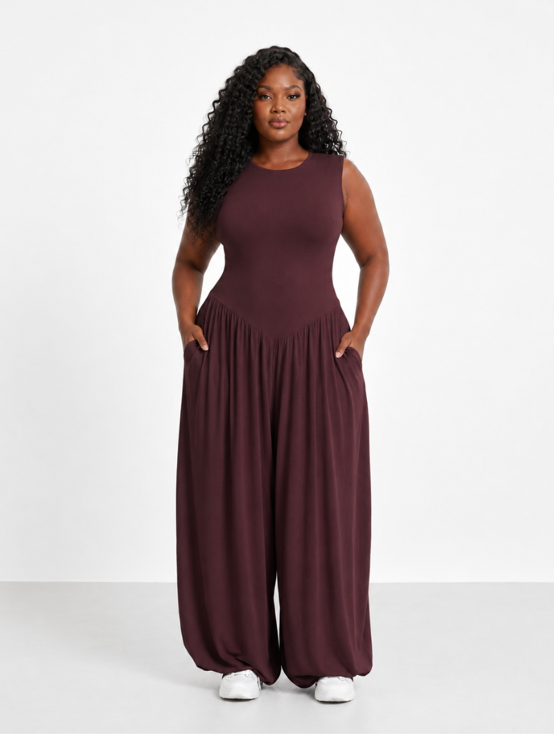 Drop Waist Balloon Jumpsuit