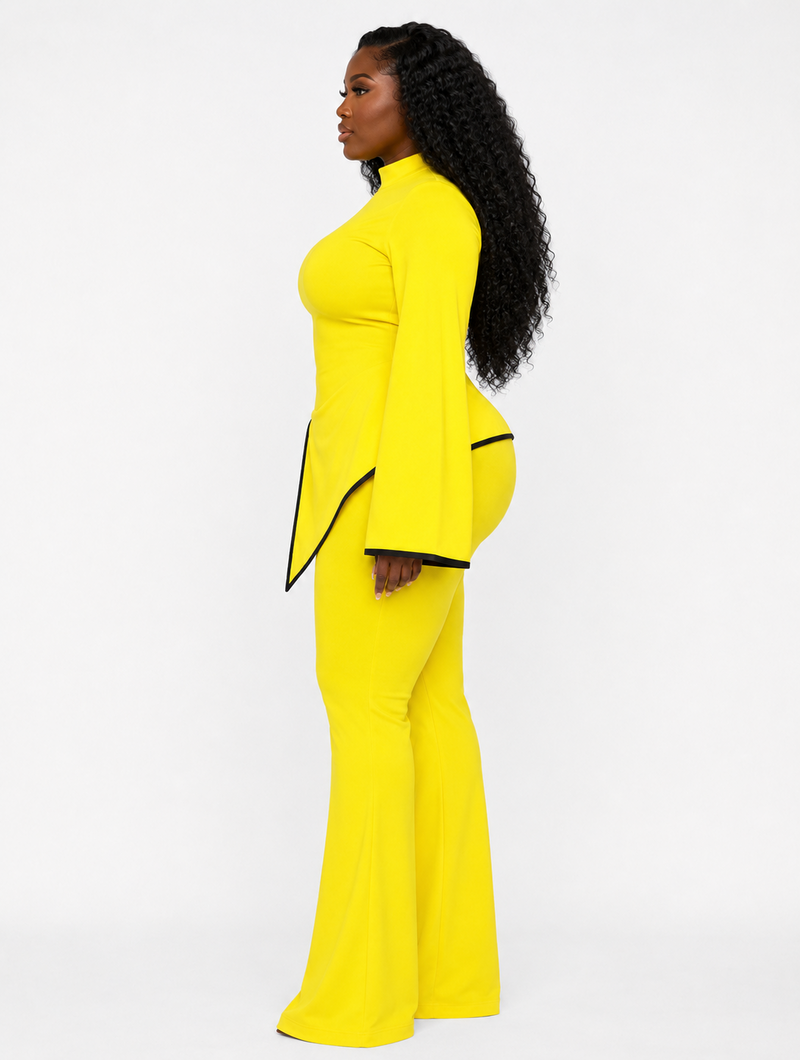 Yellow Bell Pant Set