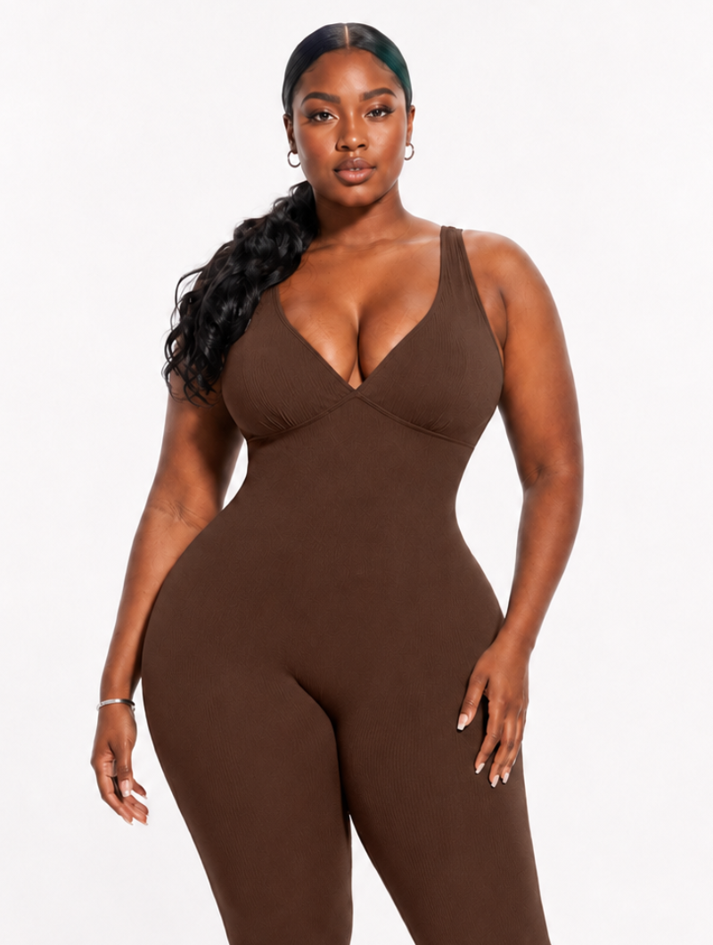 Sculpt Plunge Jumpsuit