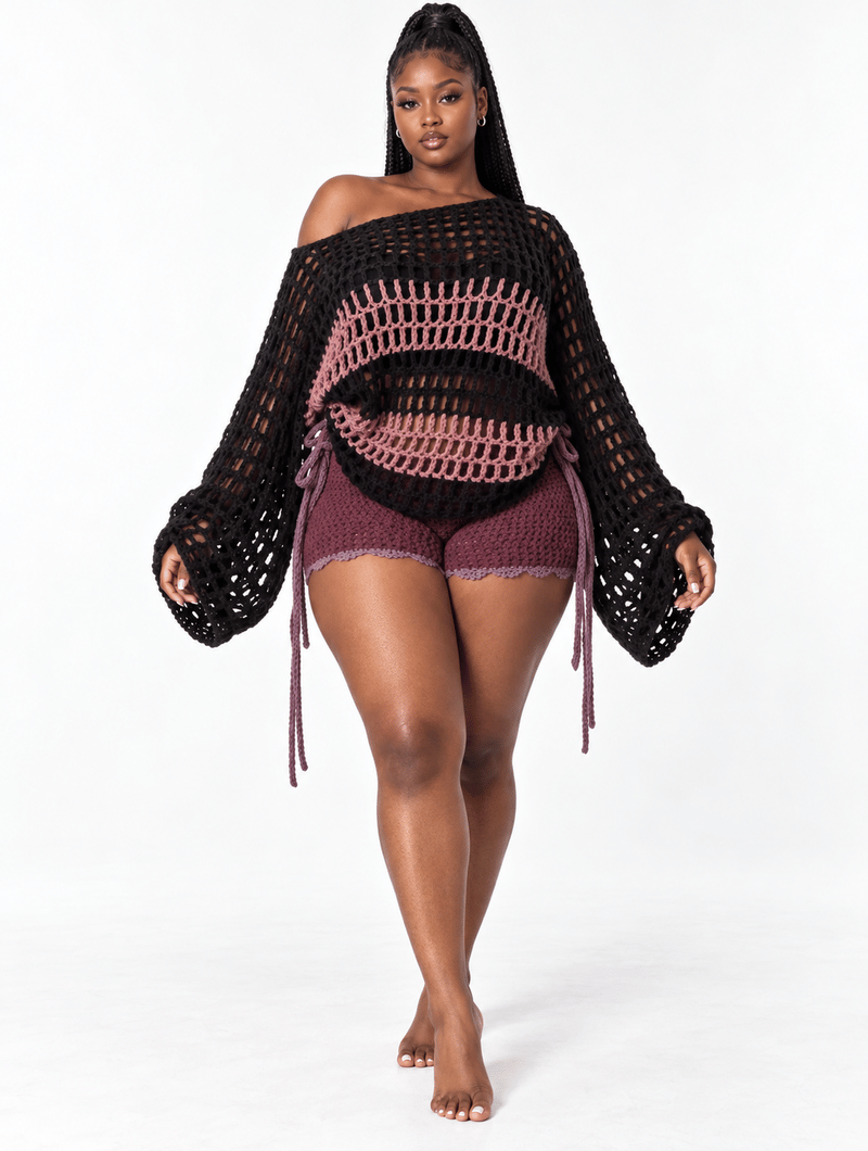 Bell Sleeve Crochet Set