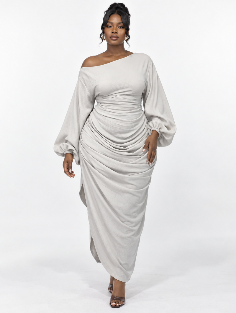 Draped Corset Maxi Dress (Pre-Order)