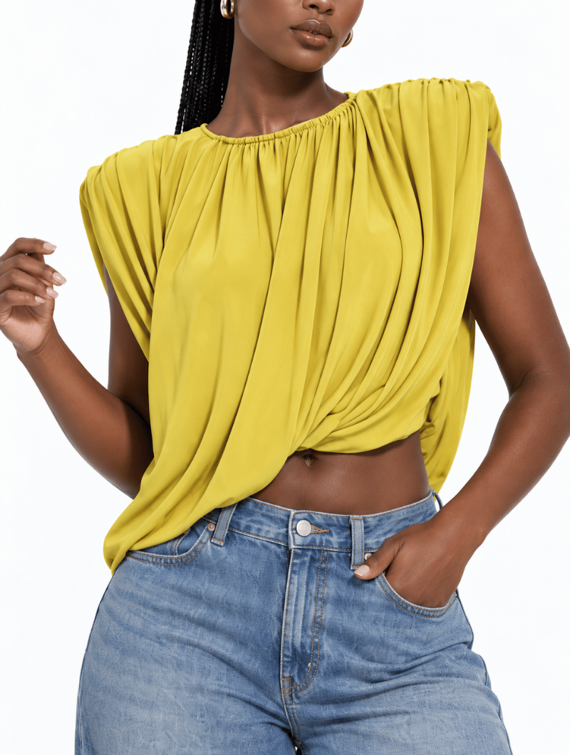 Sculpted Drape Muscle Tank (Pre-Order)