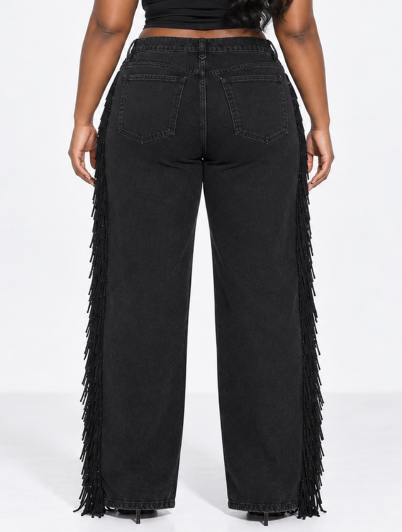 Western Stitch Fringe Jeans