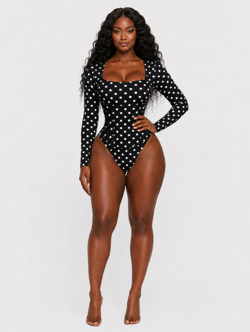 Dot Corset Bodysuit