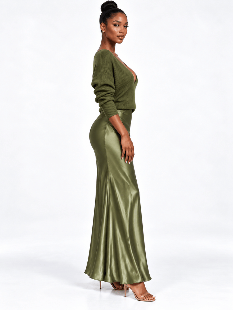 Silk Meets Knit Set