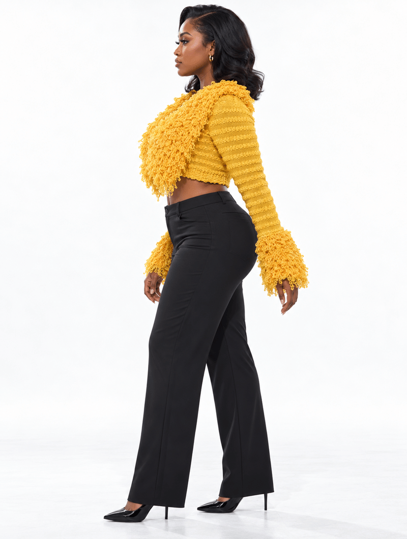 Shaggy Crop Cardigan