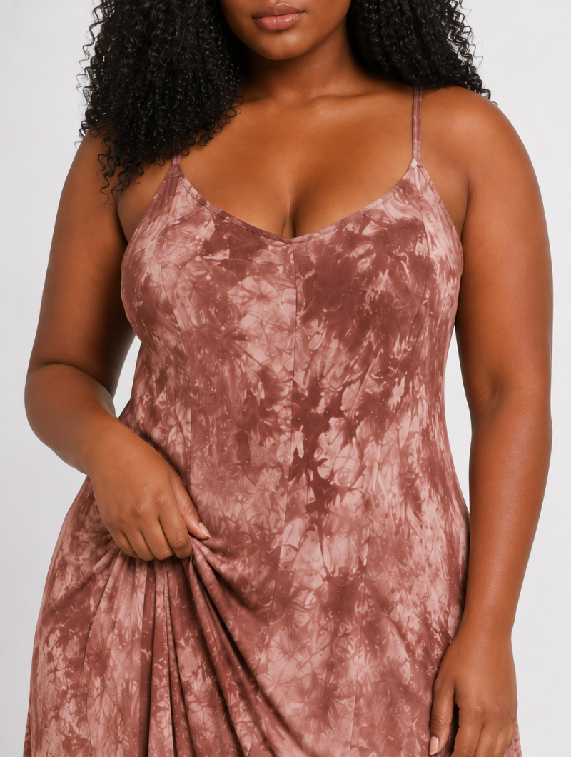 Mocha Tie Dye Maxi