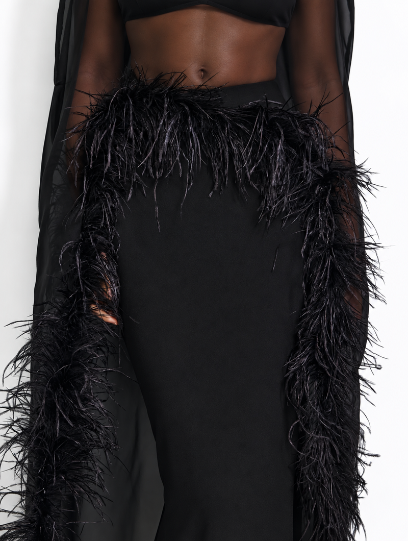 Black Swan Feather Cape