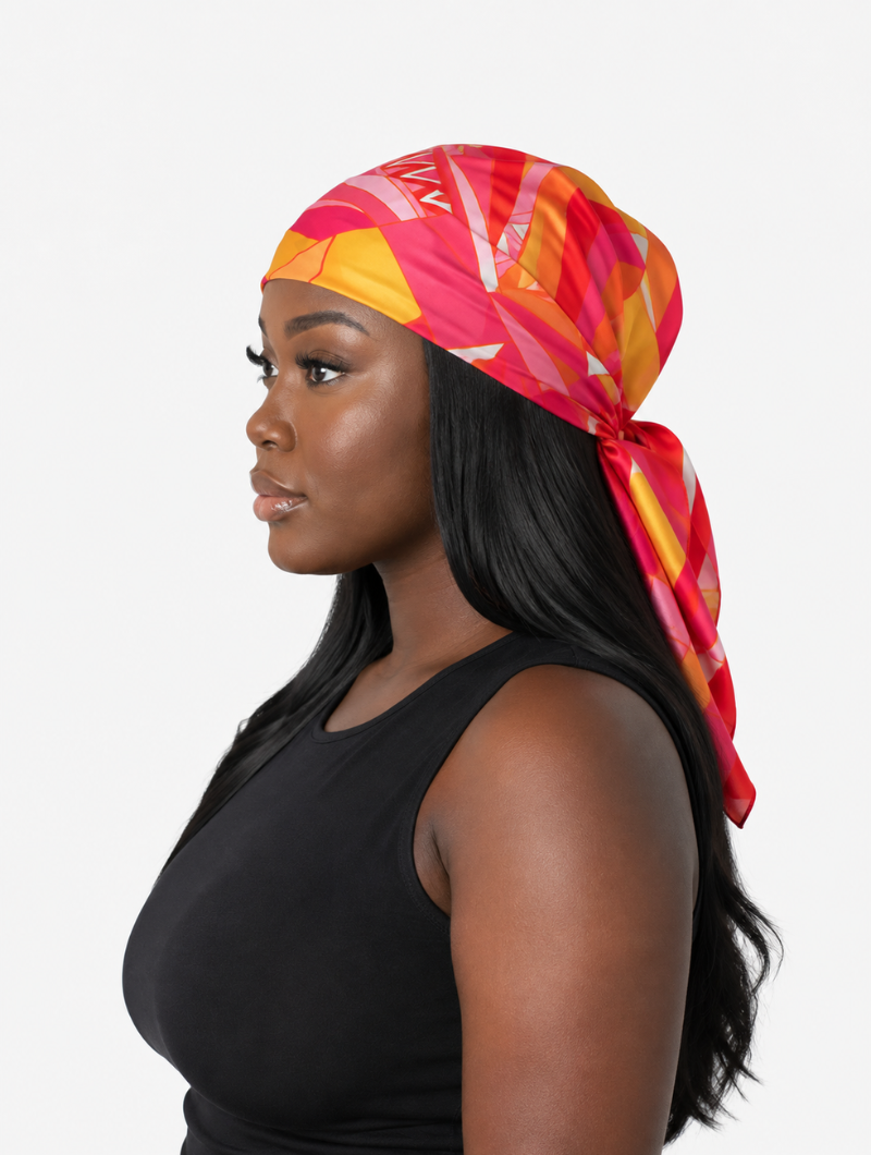 Sunset Glow Satin Scarf