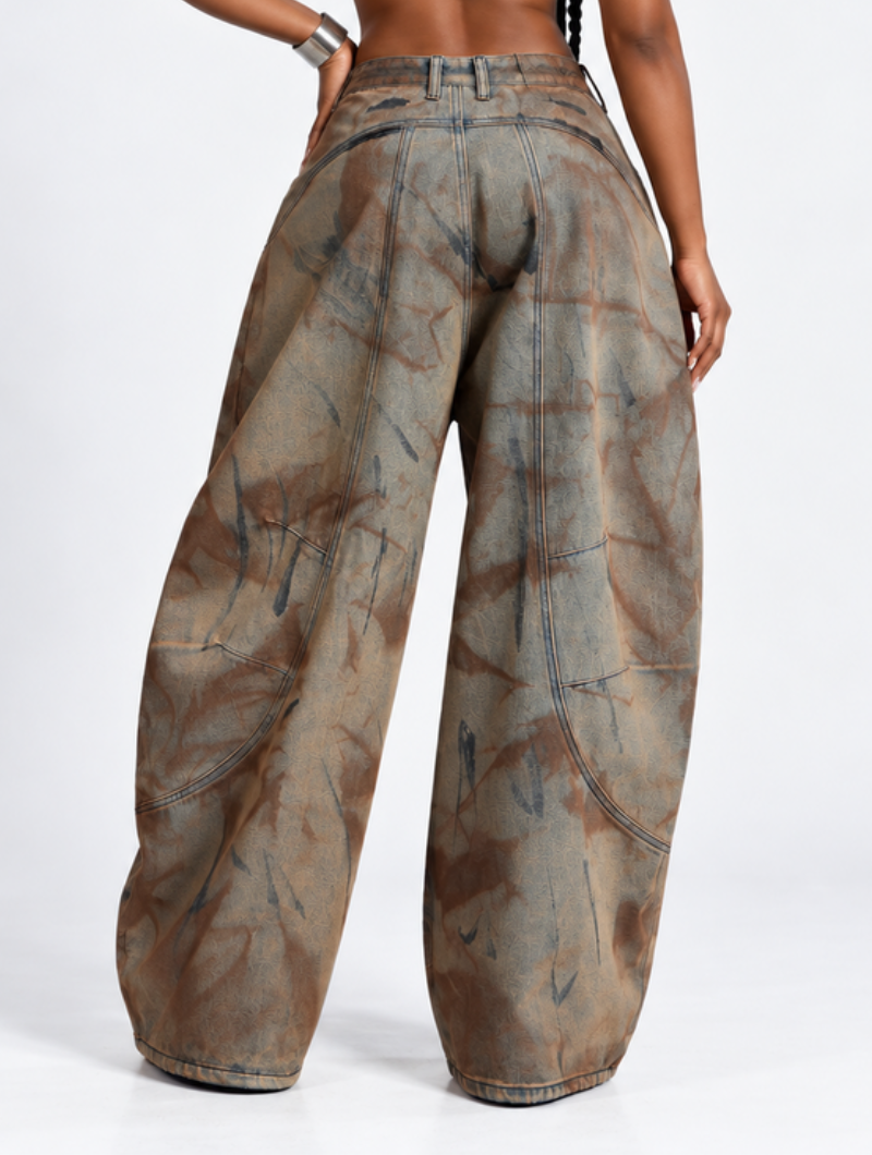 Vintage Rust Barrel Jeans