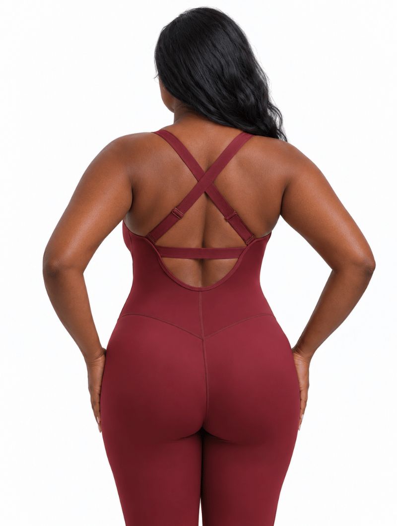 Cross Back Sculpt Jumpsuit