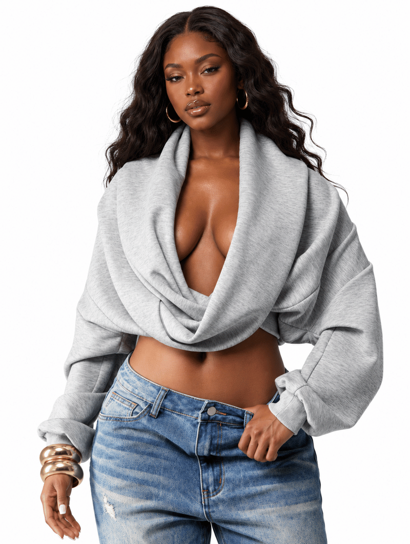 Twisted Cowl Crop Top