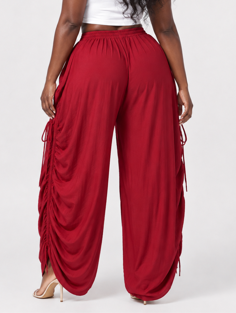 Ruched Pocket Balloon Pants