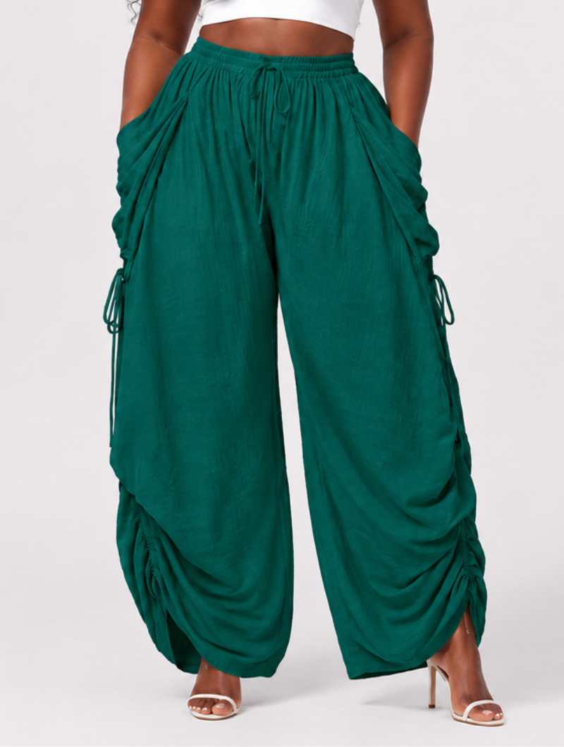 Ruched Pocket Balloon Pants